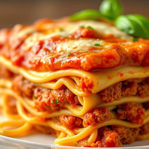 Piatto di lasagne alla bolognese