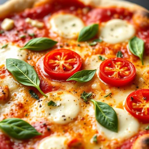 Piatto di pizza margherita