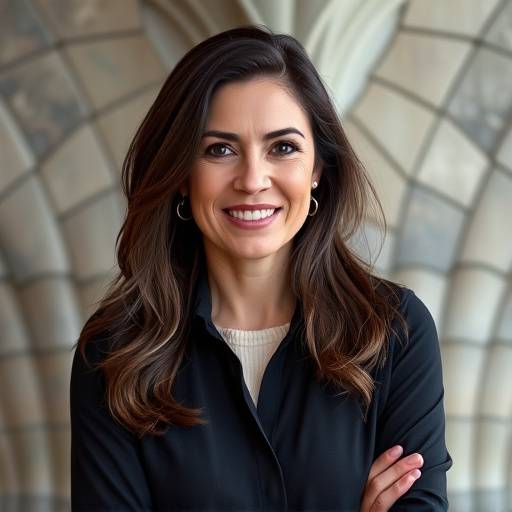 Ritratto di Elena Rossi, Responsabile Relazioni con la Clientela di Bella Italia Viaggi, sorridente e professionale