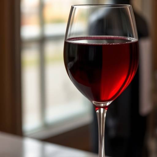 Un calice di vino rosso italiano